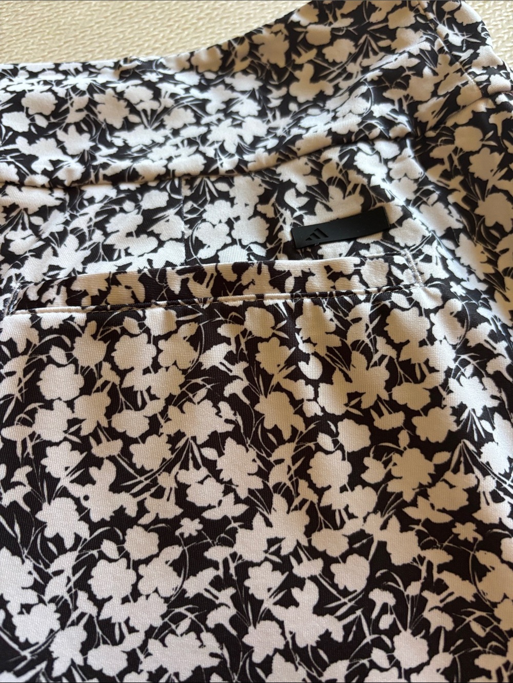 adidas Black & White Floral Full Mini Skort - Picture 5 of 5